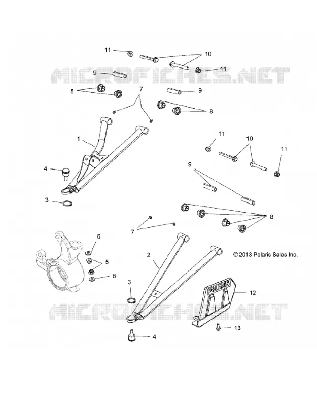 FRONT SUSPENSION A-ARMS