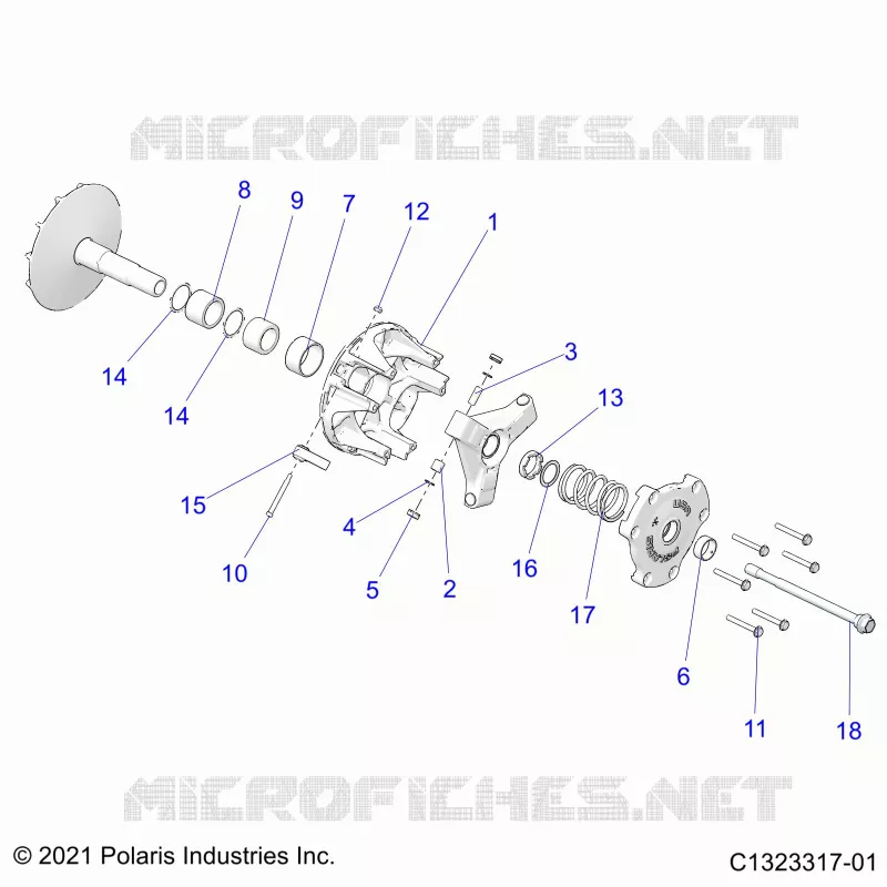 DRIVE TRAIN, PRIMARY CLUTCH