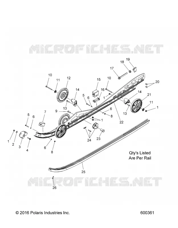 SUSPENSION, RAIL MOUNTING