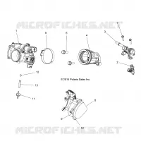 ENGINE, THROTTLE BODY AND FUEL RAIL