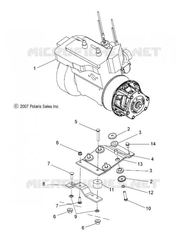 ENGINE, MOUNTING