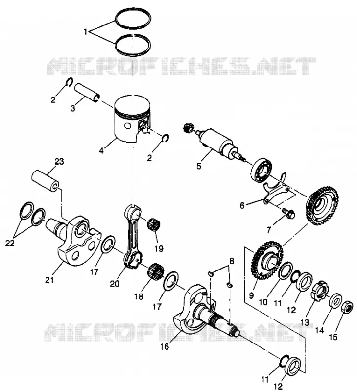 PISTON   CRANKSHAFT SCRAMBLER 400L W97BC38C (4939893989C014)