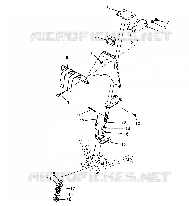 STEERING POST   ASSEMBLY SPORT 400L W958540 (4930133013B006)