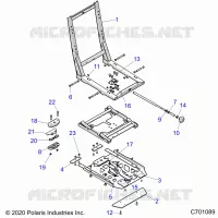 SEAT BASE ADJUSTOR, TRACTOR