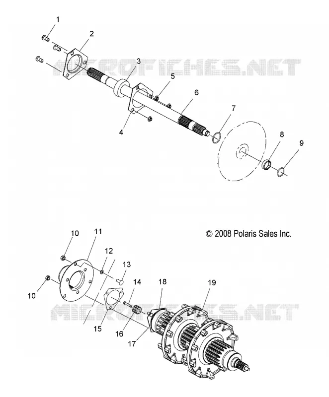 DRIVE TRAIN, JACKSHAFT AND DRIVE SHAFT