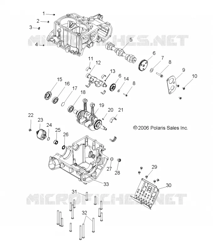 CRANKCASE AND CRANKSHAFT