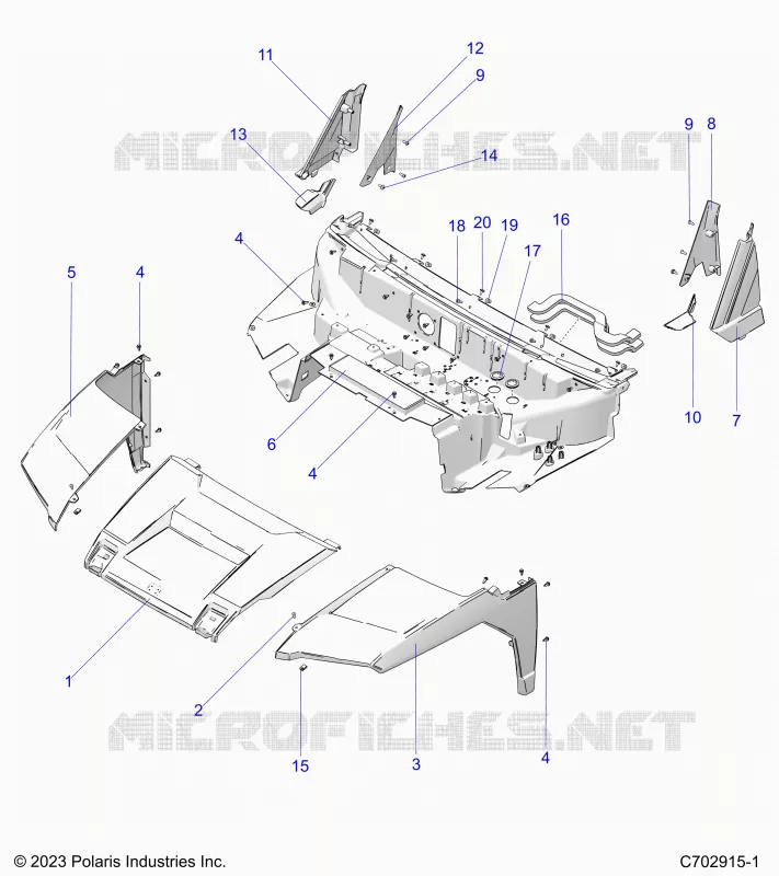 HOOD, LINER, FRONT FENDERS, A PILLARS