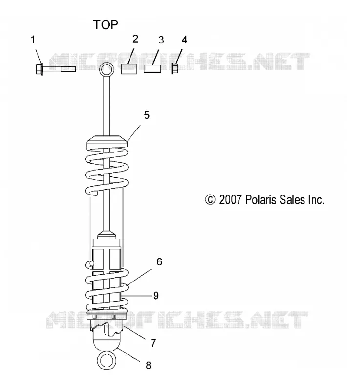 SUSPENSION, REAR SHOCK TRACK