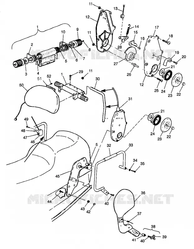 BACKREST ULTRA TOURING 0985378 AND  EUROPEAN ULTRA TOURING E985378 (4943404340A007)