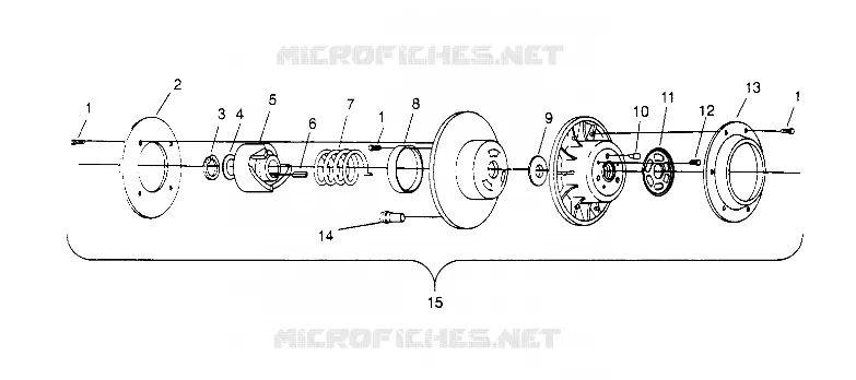 DRIVEN CLUTCH ASSEMBLY 440 0952760, 440 SKS 0952560,  AND EUROPEAN 440 SKS (4929032903C002)