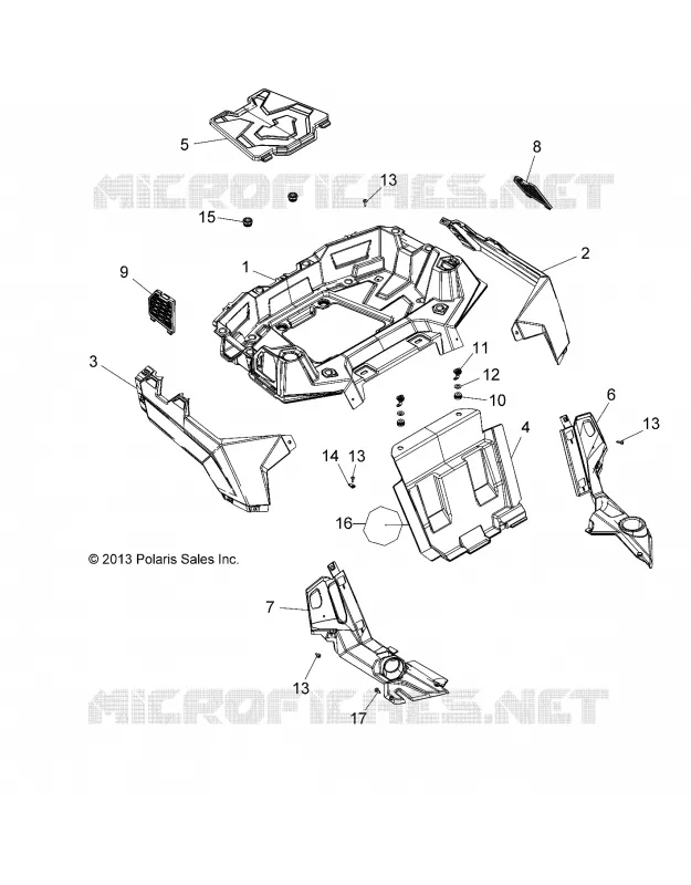 REAR BODYWORK RACK AND FENDERS