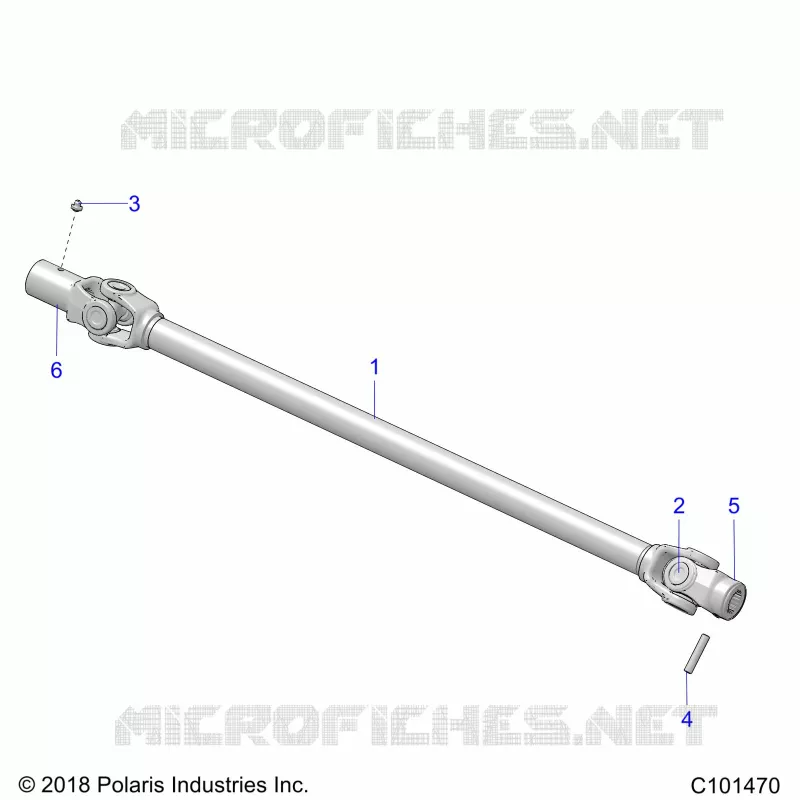 DRIVE TRAIN, PROP SHAFT, FRONT
