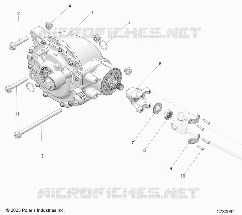 DRIVE TRAIN, REAR GEARCASE MOUNTING