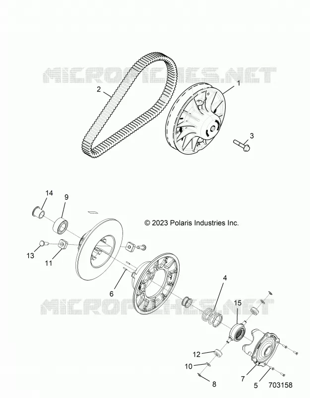 DRIVE TRAIN, SECONDARY CLUTCH