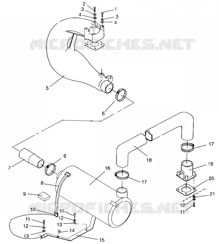 EXHAUST SYSTEM SL 650 STD B954358 (4932923292B004)