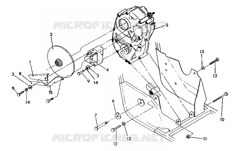 RIGHT GEARCASE   BRAKE MOUNTING 350 2X4 / W927539 (4922882288029A)
