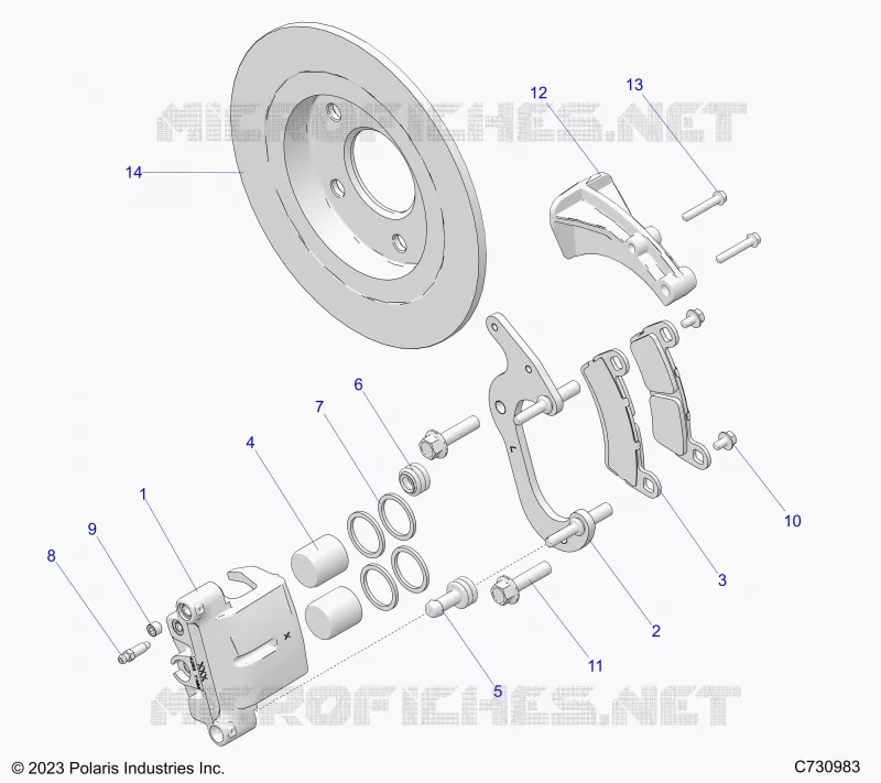 BRAKES, REAR CALIPER