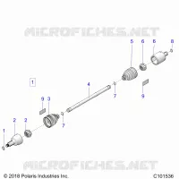 DRIVE TRAIN, FRONT DRIVE SHAFT