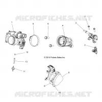 ENGINE, THROTTLE BODY AND FUEL RAIL