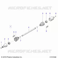DRIVE TRAIN, DRIVE SHAFT, FRONT