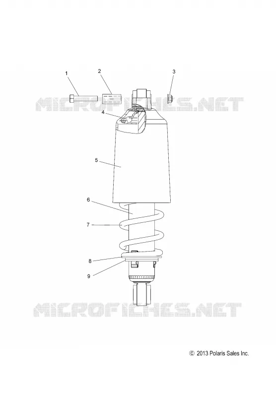 SUSPENSION, SHOCK, FRONT TRACK (7043995)