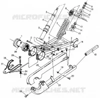 REAR SWING ARM   SHOCK