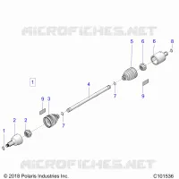 DRIVE TRAIN, FRONT DRIVE SHAFT