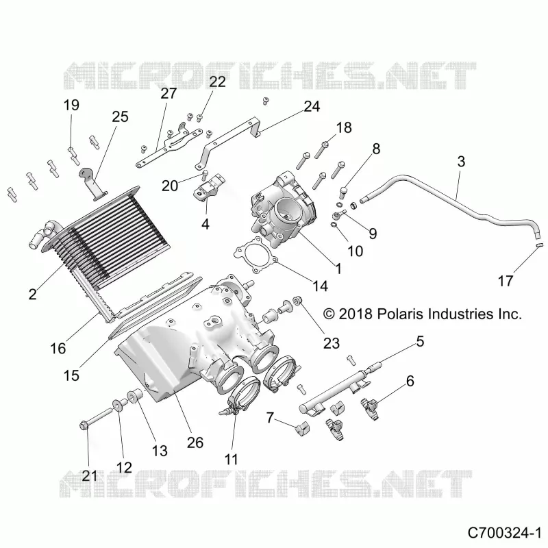 ENGINE, AIR INTAKE MANIFOLD