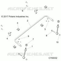SUSPENSION, FRONT STABILIZER BAR