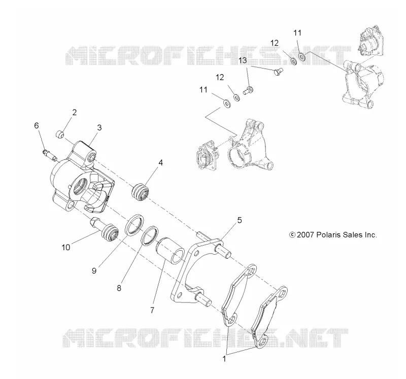 REAR BRAKE CALIPER