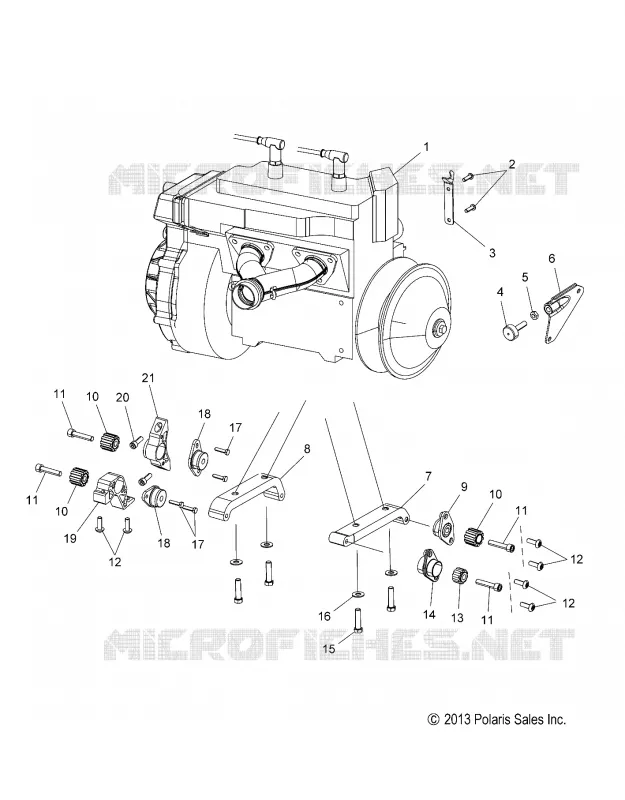 ENGINE, MOUNTING -S16CT5 ALL OPTIONS (49SNOWENGINEMOUNT14550)