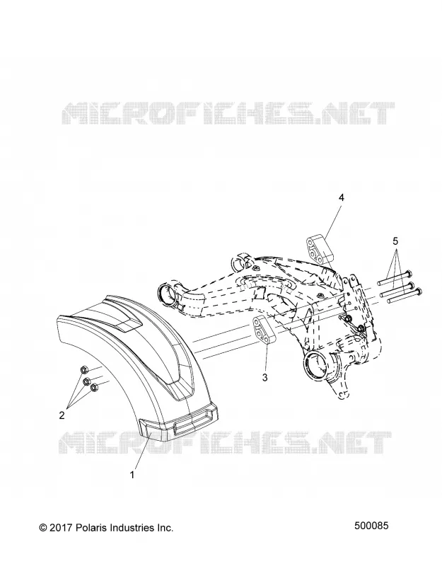 REAR BODYWORK WHEEL FENDER (USA ONLY)