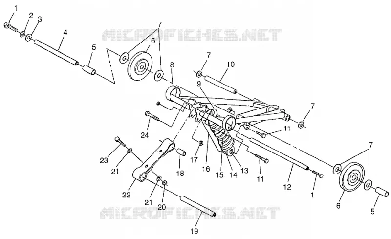 FRONT TORQUE ARM WIDETRAK GT 0972061 AND EUROPEAN WIDETRAK GT E972061 (4938173817B007)