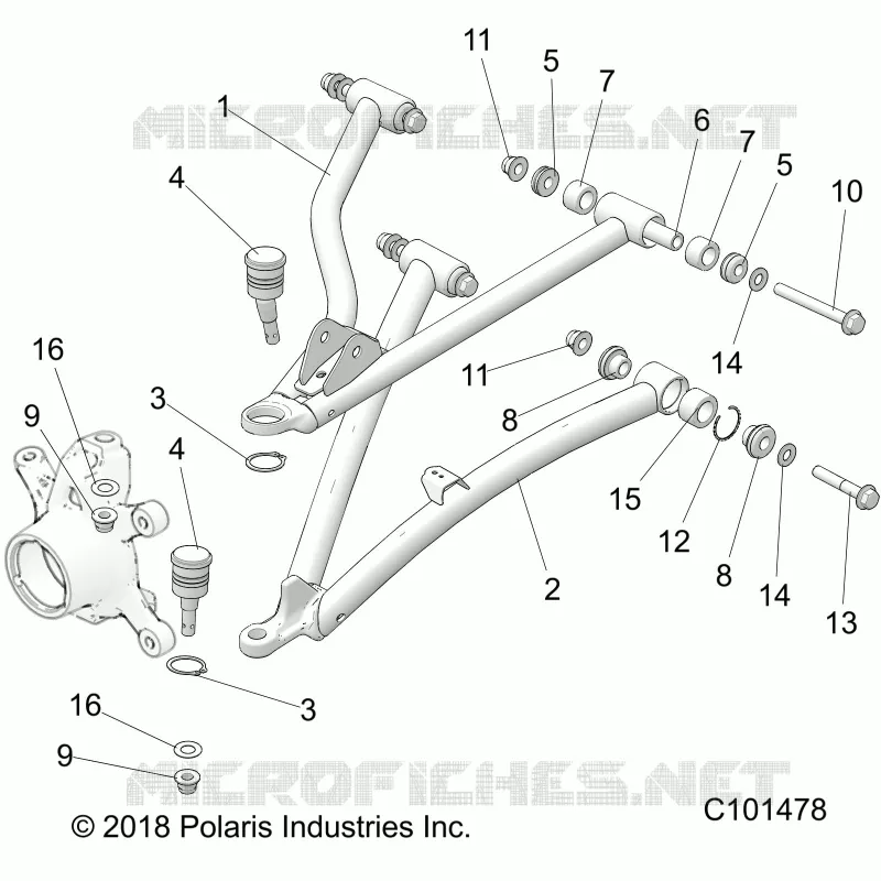 FRONT SUSPENSION A-ARMS
