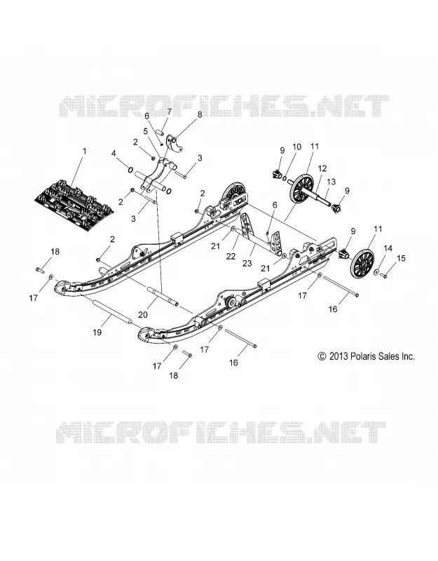 REAR SUSPENSION AND TRACK (INDY SP)