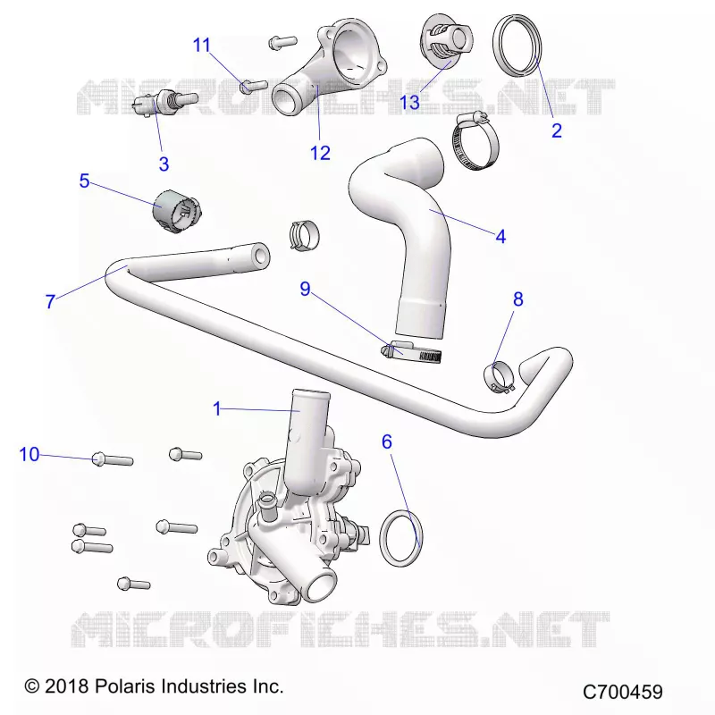 ENGINE, WATERPUMP AND BYPASS
