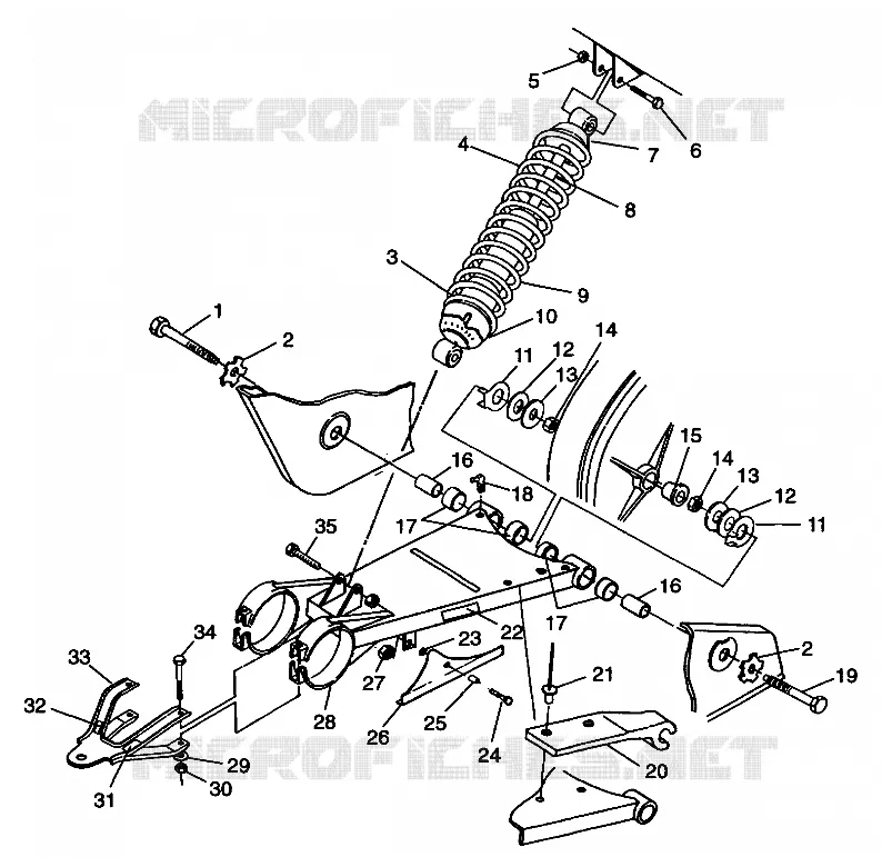 SWING ARM   SHOCK XPRESS 300 W98CA28C (4945364536B012)