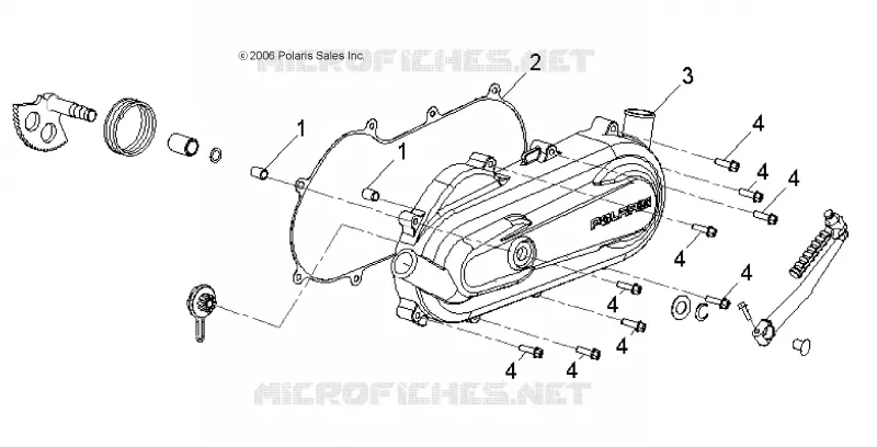 CRANKCASE COVER, LH