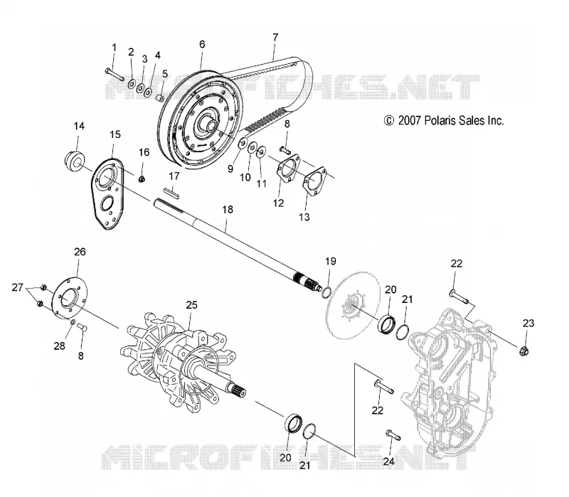 DRIVE TRAIN, JACKSHAFT AND DRIVE SHAFT