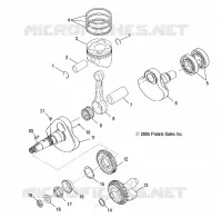 CRANKSHAFT AND PISTON