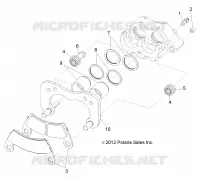 REAR BRAKE CALIPER (BUILT 11/4/13 AND BEFORE)