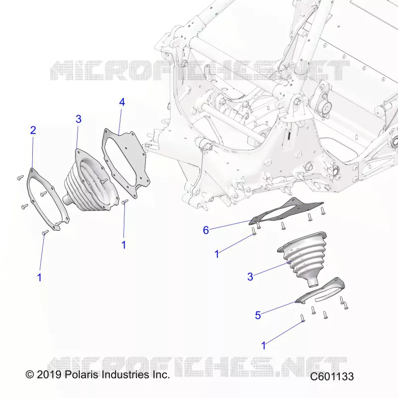CHASSIS, TIE ROD BOOT ASM.