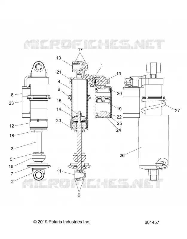 SUSPENSION, FRONT SHOCK TRACK (7044878)