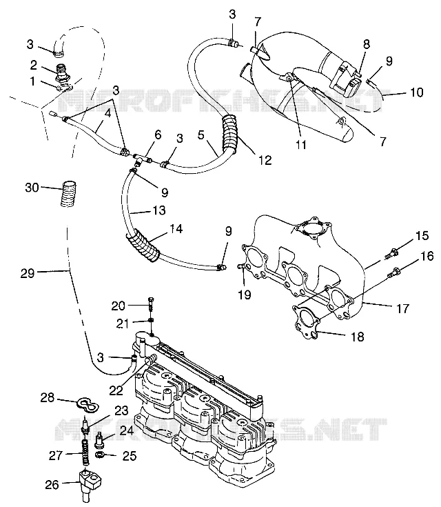 COOLING SYSTEM SLTX B974590 AND INTL. SLTX I974590 (4941214121B006)