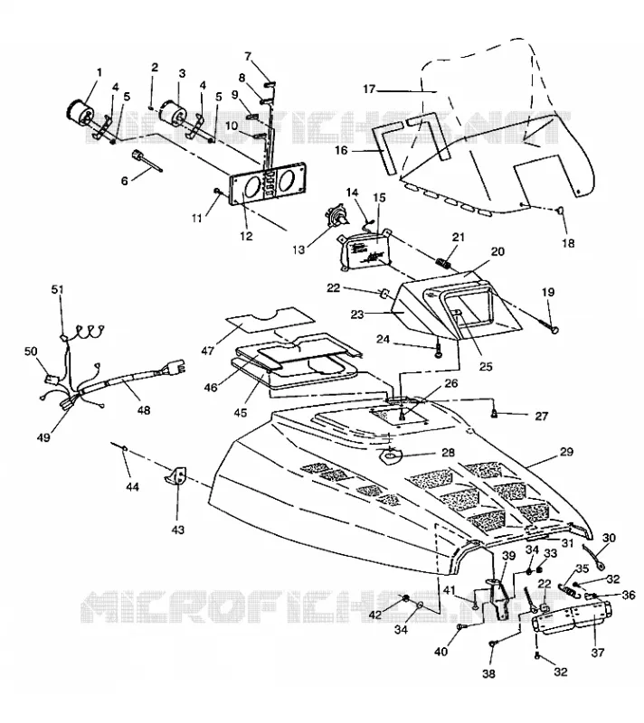 HOOD ASSEMBLY STORM/0932770 AND STORM SKS/0932570 (4923032303005A)