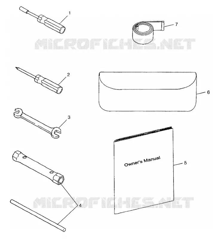 TOOL KIT    700 RMK 0970966, 700 SKS 0970566, AND EUROPEAN 700 SKS E970566 (4938573857C014)