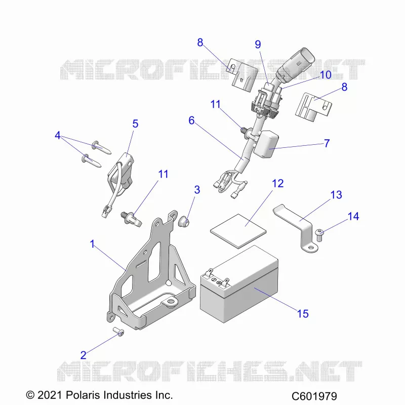 ELECTRICAL, BATTERY, MANUAL START POWER UP COMPONENTS