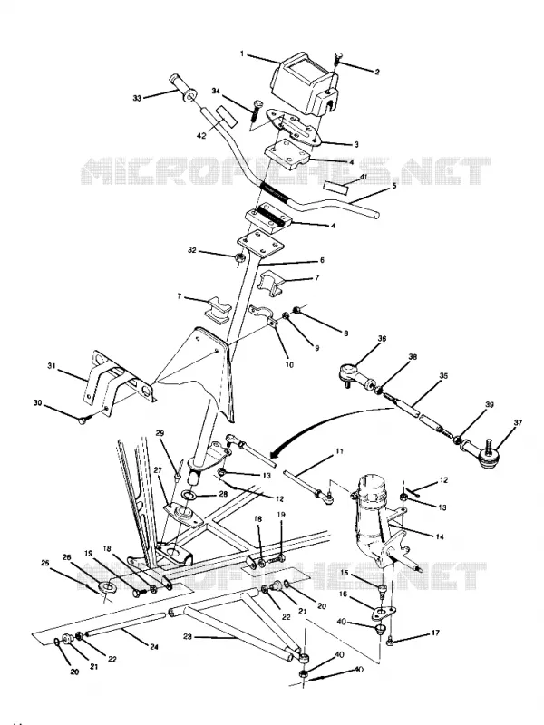 STEERING ASSEMBLY 250 2X4