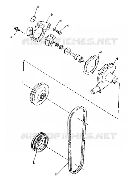 WATER PUMP 500 AND 500 CLASSIC (4921252125050A)