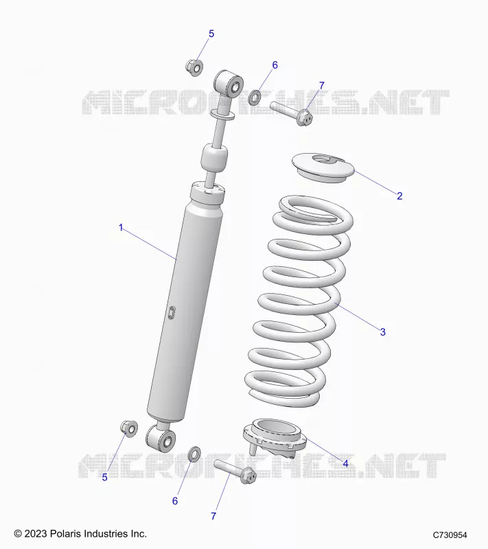 SUSPENSION, FRONT SHOCK MOUNTING